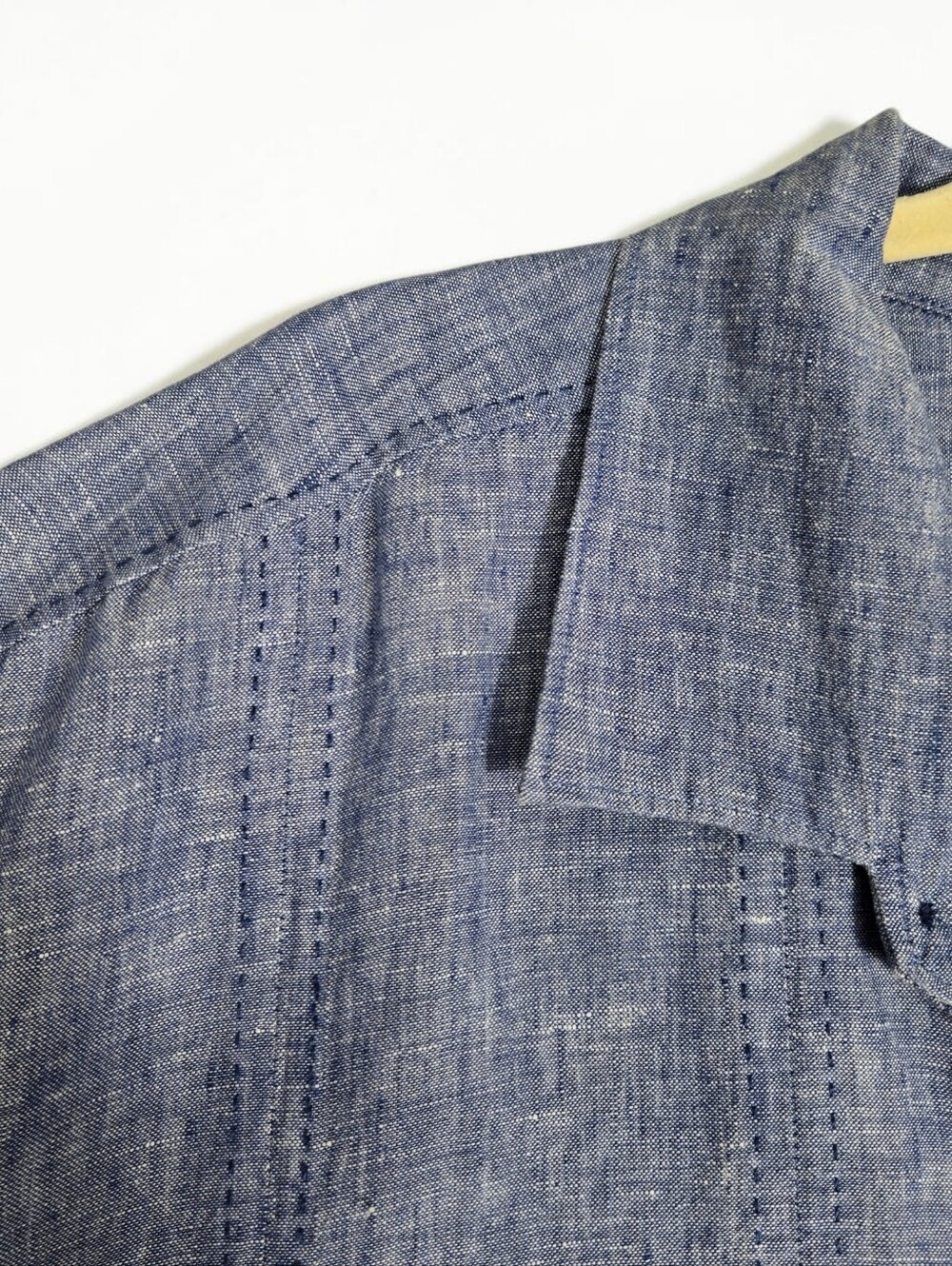 Tommy Bahama Blue 100% Linen Short Sleeve Shirt Men's Size XXL - Picture 8 of 16